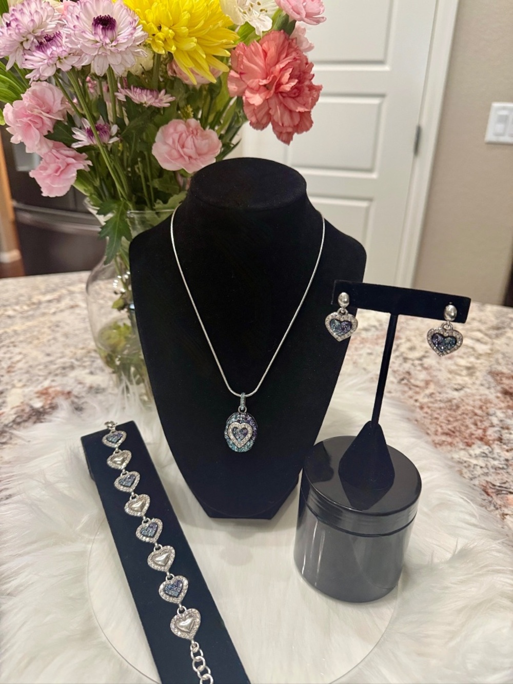 Brighton Surrender Purple Blue Swarovski Crystal Set